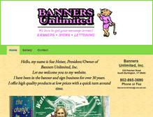Tablet Screenshot of bannersunlimited.com